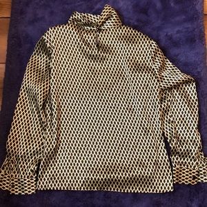 Gold and black blouse